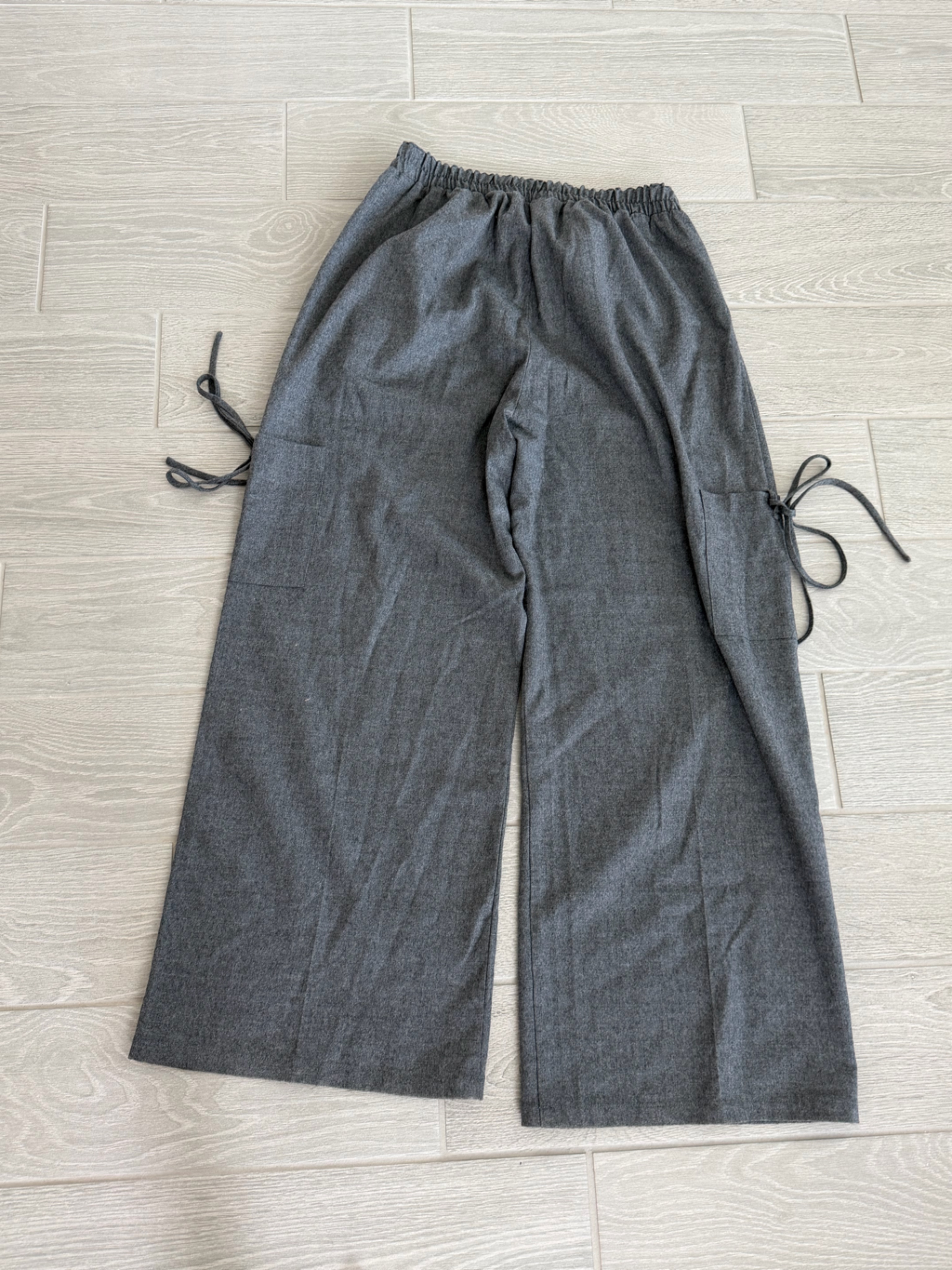 Proche 100% Wool Sunday Cargo Pants Gray Size Large Vguc — image 5 of 7